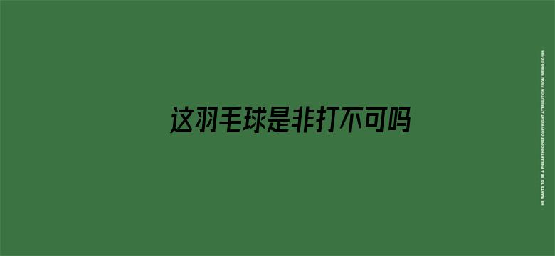 这羽毛球是非打不可吗